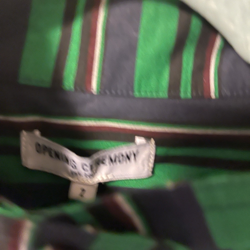 Open Ceremony Green Stripe Shirt - Picture 5 of 9
